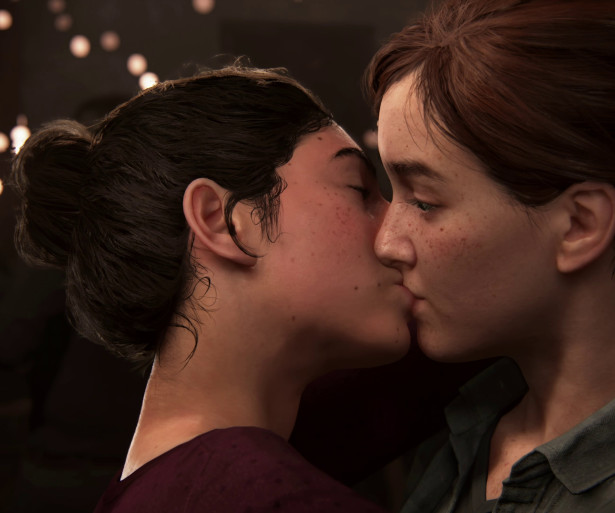 Ellie looks so surprised...Like girl you really are a useless lesbian