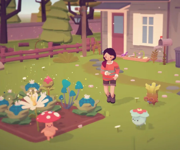 A modest farm tended by a beginning Ooblets player