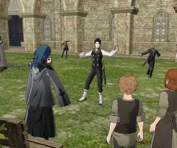 Felix from Fire Emblem: Three Houses is preparing to be the best dancer.