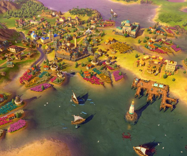 a beautiful scenery capture from civilization 6