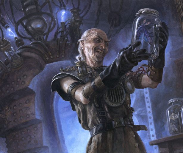 Delver of Secrets MtG Art from Innistrad: Midnight Hunt by Matt Stewart