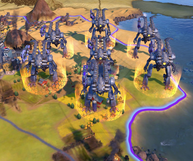 Giant Death Robot army