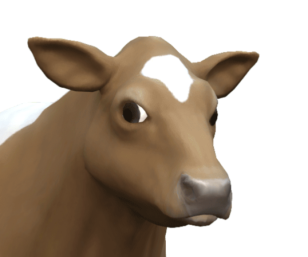 Sims 4 cow giving the side eye