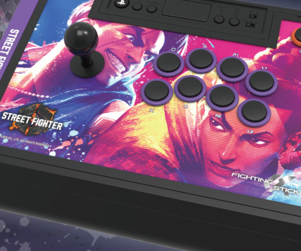 A picture of the Hori Fighting Stick Alpha -- Street Fighter 6 Edition.