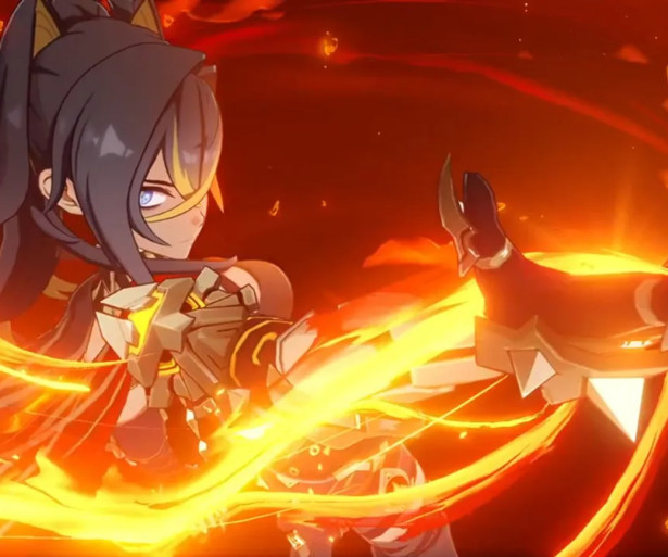 Dehya in her burst animation